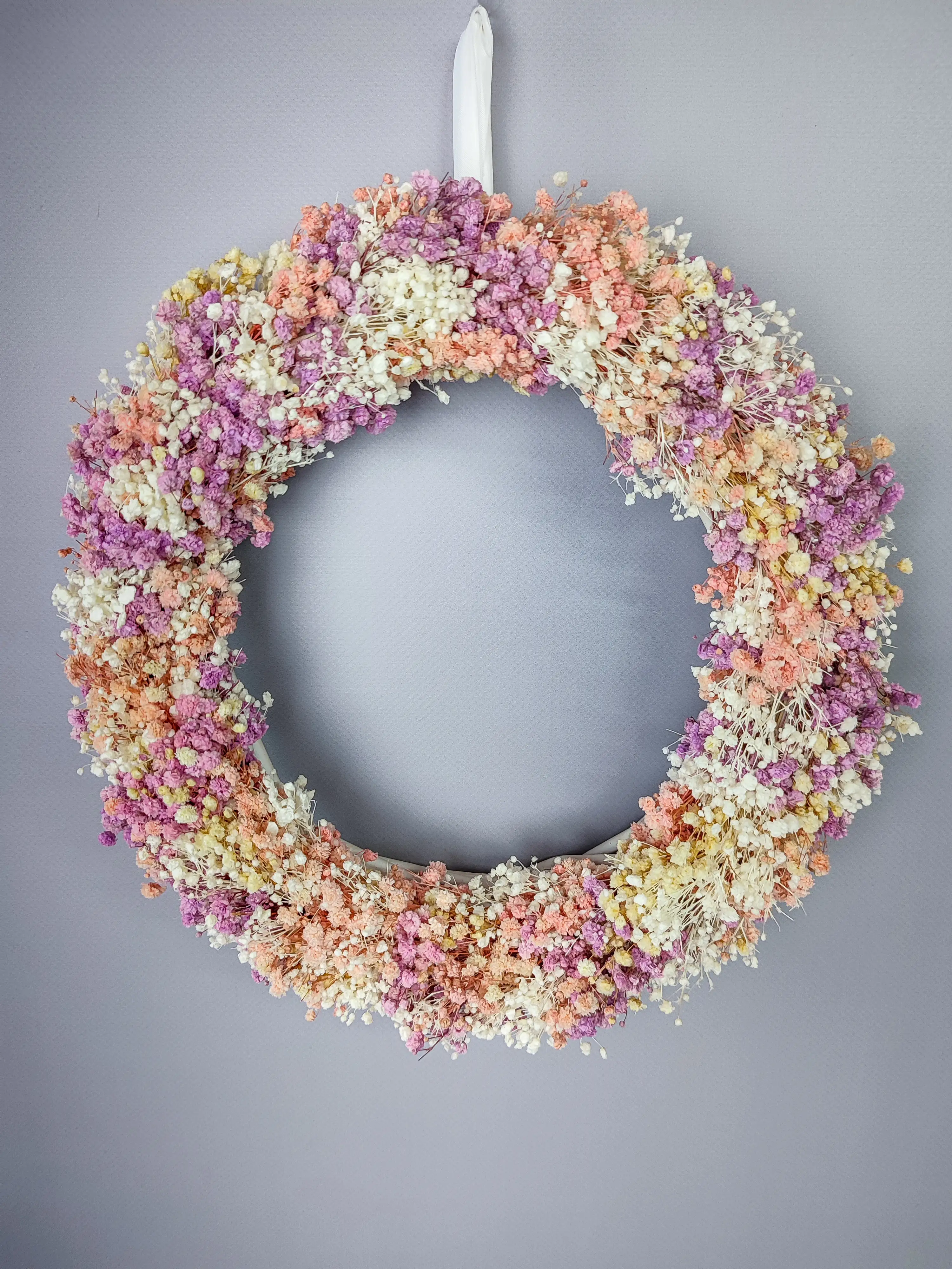Венок из цветов гипсофилы Б88-B108