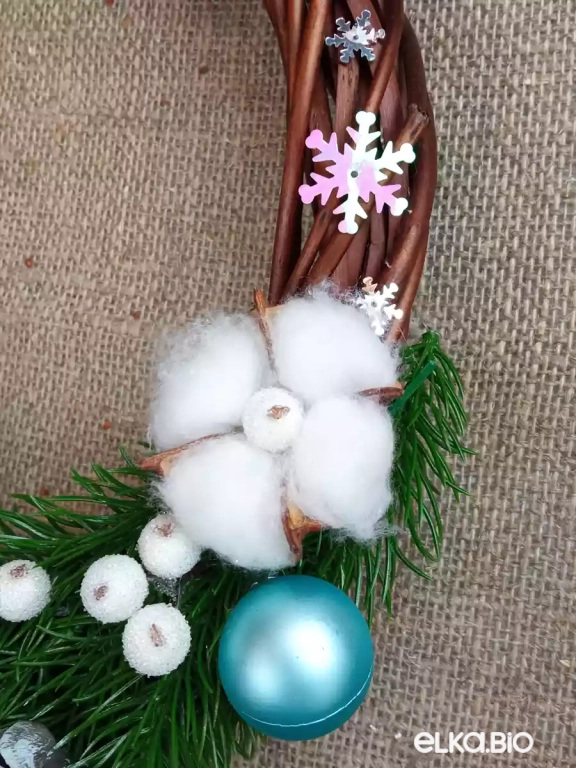 Венок из лозы Морозное утро П4-В16