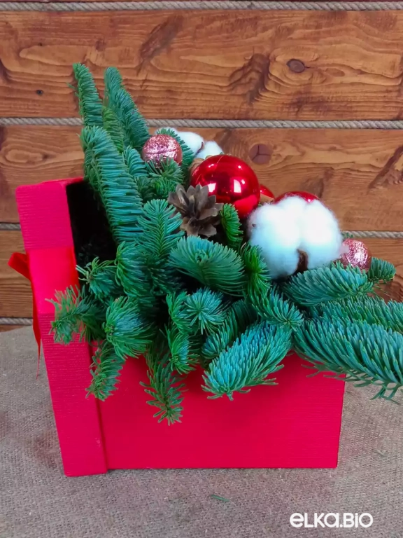 Новогодняя композиция из Нобилиса Новогоднее желание Ю43-В707