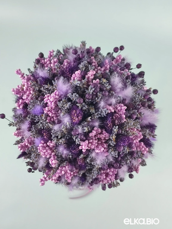 Большой букет из лавандина, сорго и льна Ю70-B105