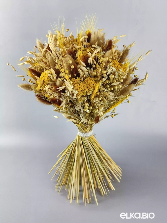 Большой букет из овса и лагуруса А120-B101