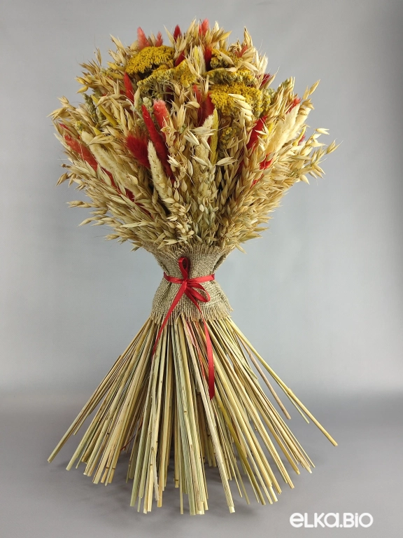 Большой букет со стеблями овса Т121-B101