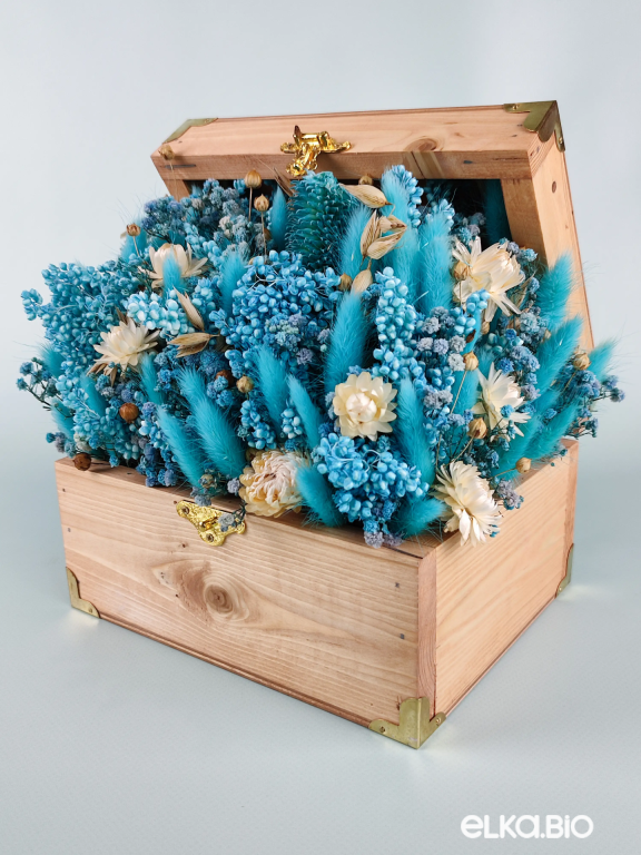 Настольная композиция из голубых сухоцветов Б57-B103 Настольная композиция из голубых сухоцветов Б57-B103