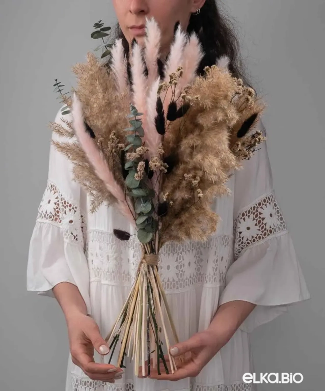 Сухоцветы для декора микс. Набор М087