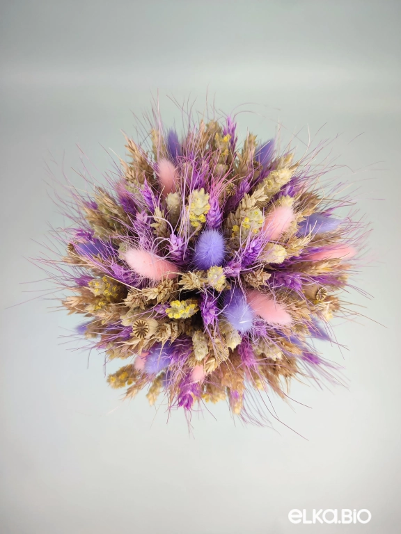 Букет из пшеницы и лагуруса А189-B114