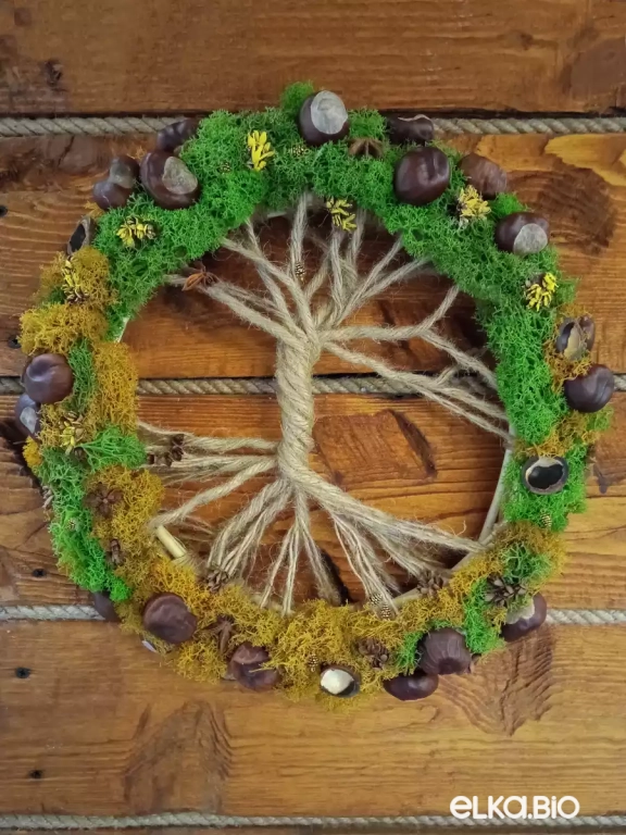 Подвесная композиция из каната Цикл жизни Б25-В54