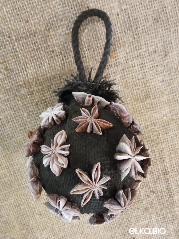 Декоративный шар с бадьяном Ночь Т47-В41