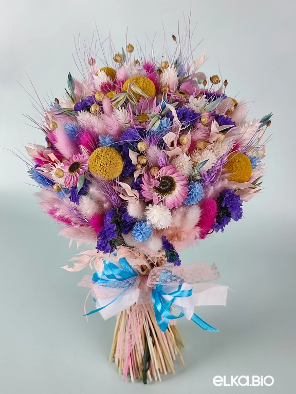 Букет из разноцветных сухоцветов Б75-B105