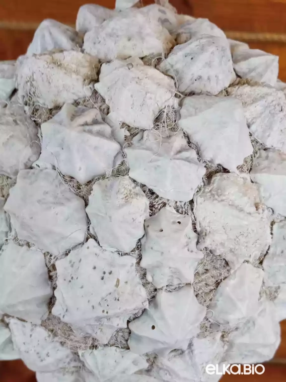 Декоративный шар из ракушек Кристалл М6-В20