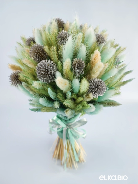 Букет из бирюзового лагуруса Б58-B103 Букет из бирюзового лагуруса Б58-B103