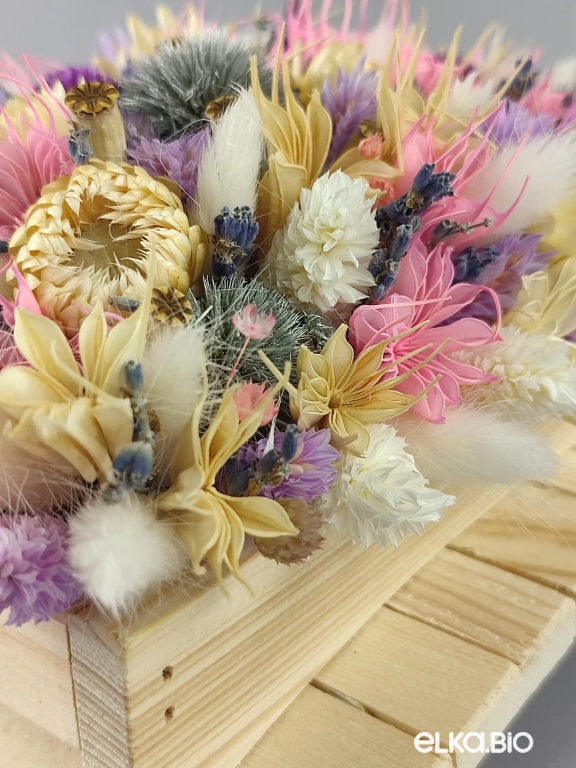 Настольная композиция с сухоцветами Т114-B100