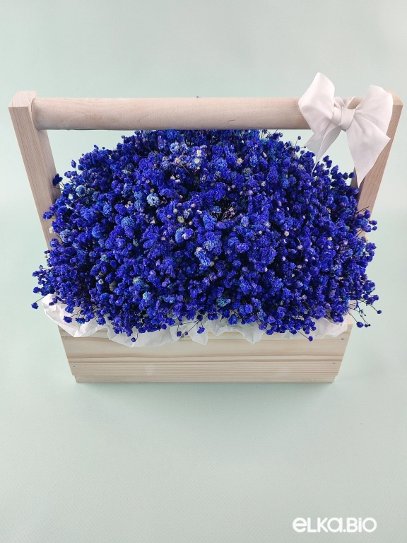 Композиция из синей гипсофилы А141-B104