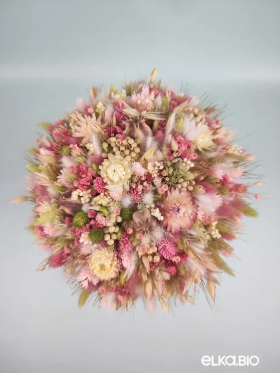 Cтабилизированный нежный букет из сухоцветов Т253-B114