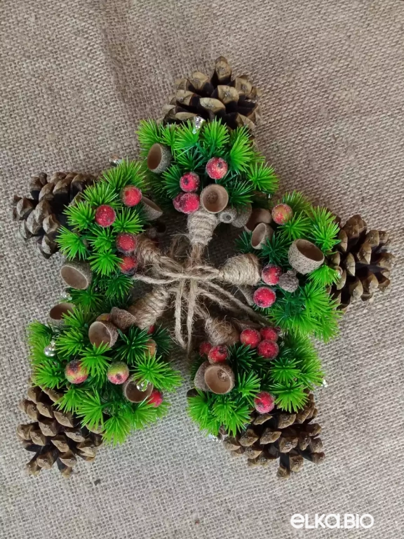 Набор шишек с декором Хвоинки А74-В57