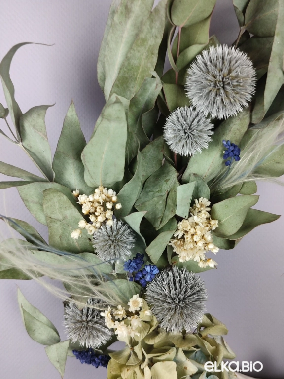 Венок из лозы с листьями эвкалипта А100-B100