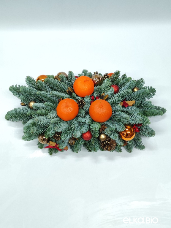 Новогодняя композиция из Нобилиса Территория уюта Ю44-В708