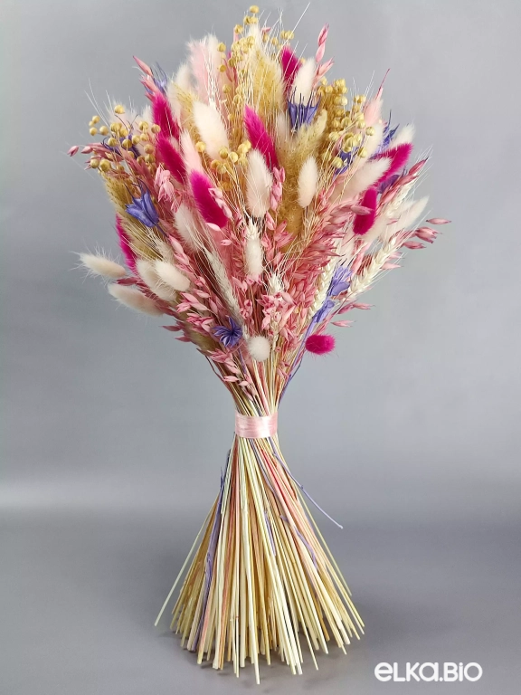 Букет из овса, пшеницы и лагуруса А118-B101