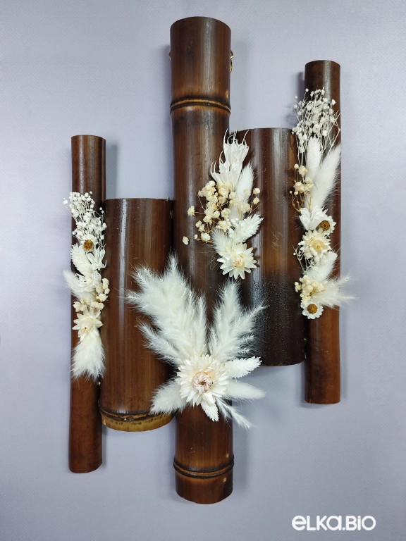 Панно из белых цветов на стену А158-B108