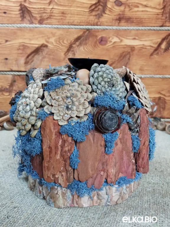 Композиция-подсвечник Лесной огонек Т77-В32