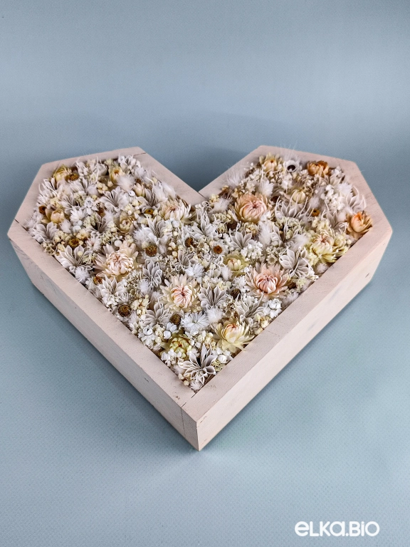 Подвесная композиция из сухоцветов "СЕРДЦЕ" Т188-B107