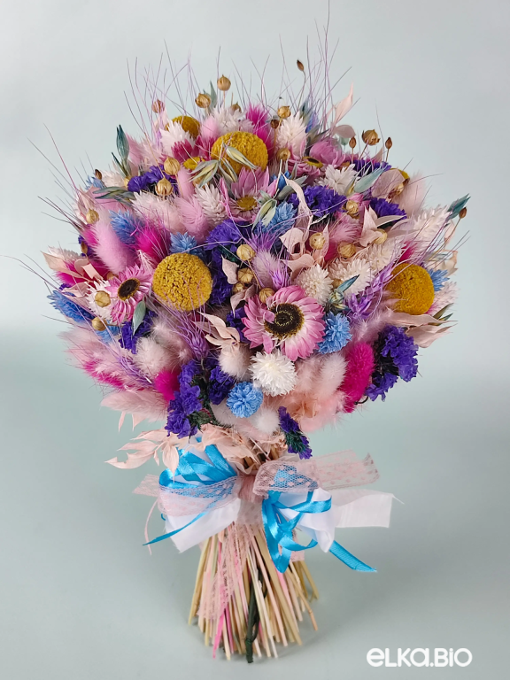 Букет из разноцветных сухоцветов Б75-B105
