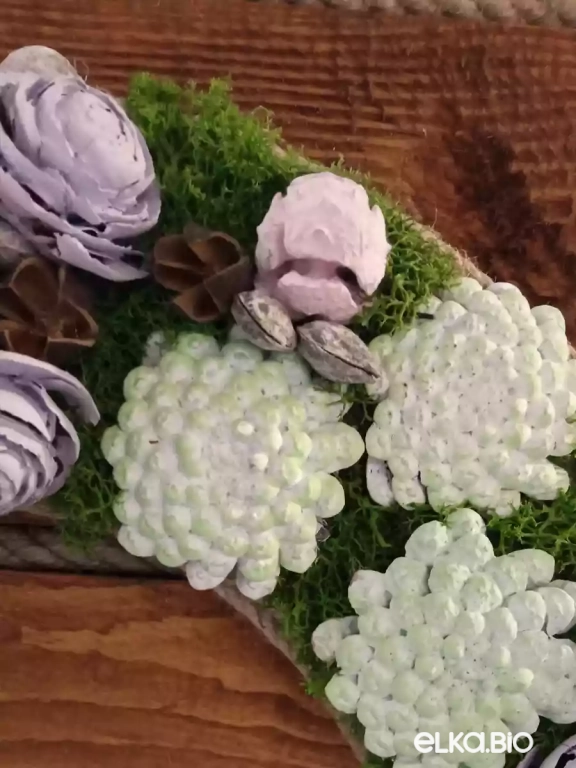 Венок декоративный Нежность бакули Ю3-В17