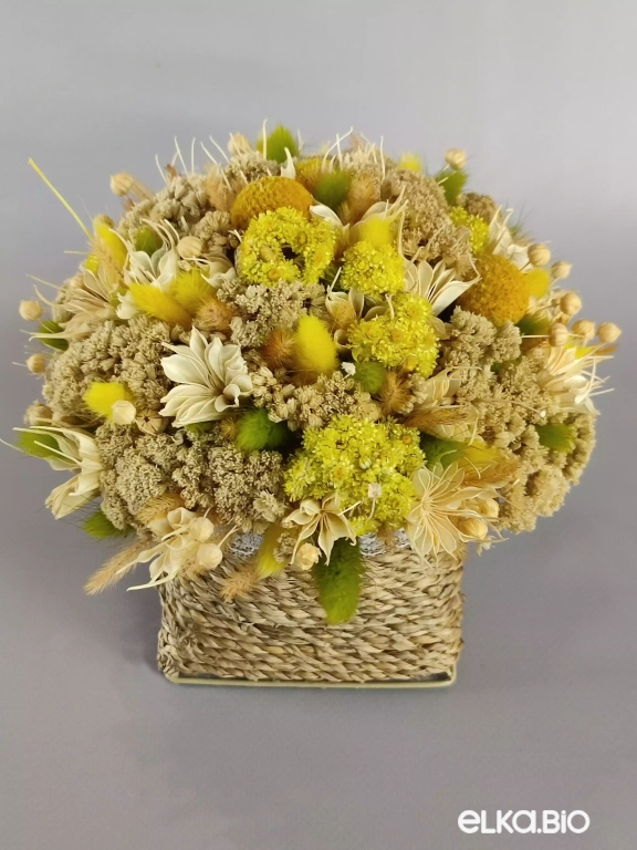 Букет цветов в корзине Т116-B100-Б