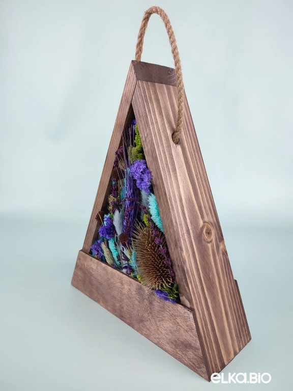 Композиция из сухоцветов в коробке Т176-B104