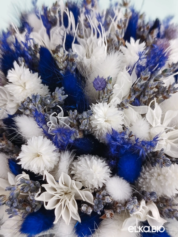 Шляпная коробка с лавандином и лагурусом Т155-B102