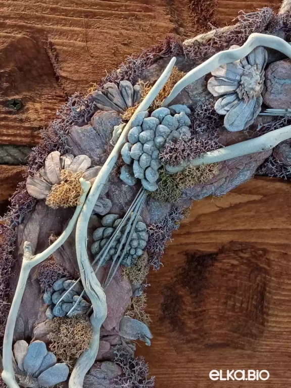 Венок декоративный из моренных палочек Пустыня Т20-В17