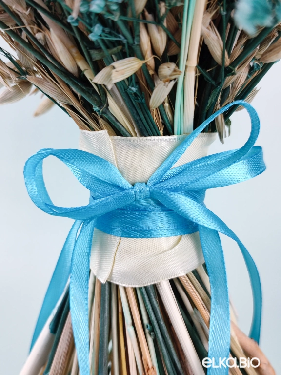 Большой букет из голубых сухоцветов Б55-B104