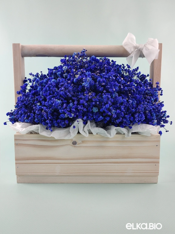 Композиция из синей гипсофилы А141-B104