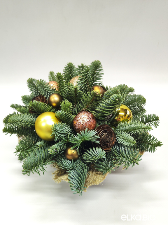 Новогодняя композиция из Нобилиса Шоколадная мечта мини Ю49-В713