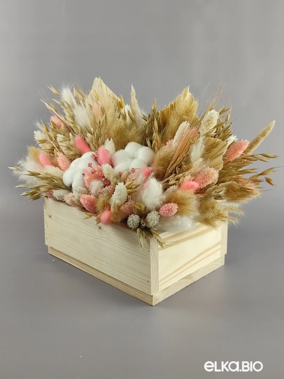 Композиция из цветов с хлопком А103-B100