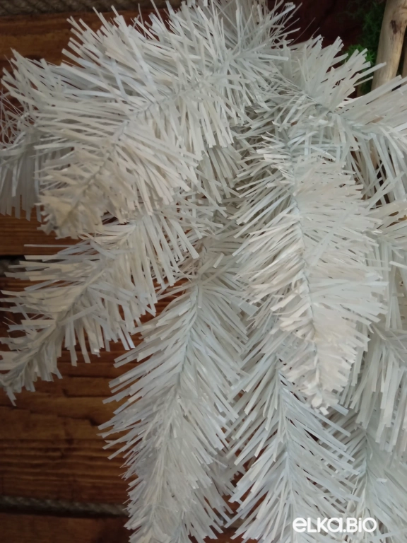 Венок рождественский Белый 50 см-В529