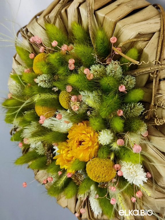 Панно на стену из лагуруса и фаляриса Б44-B102