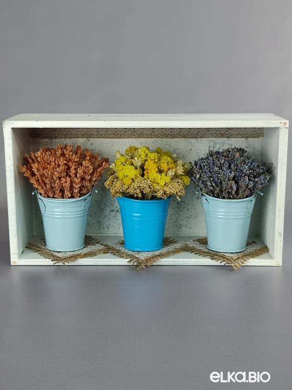 Композиция с цветами лаванды и лимоника Т128-B101