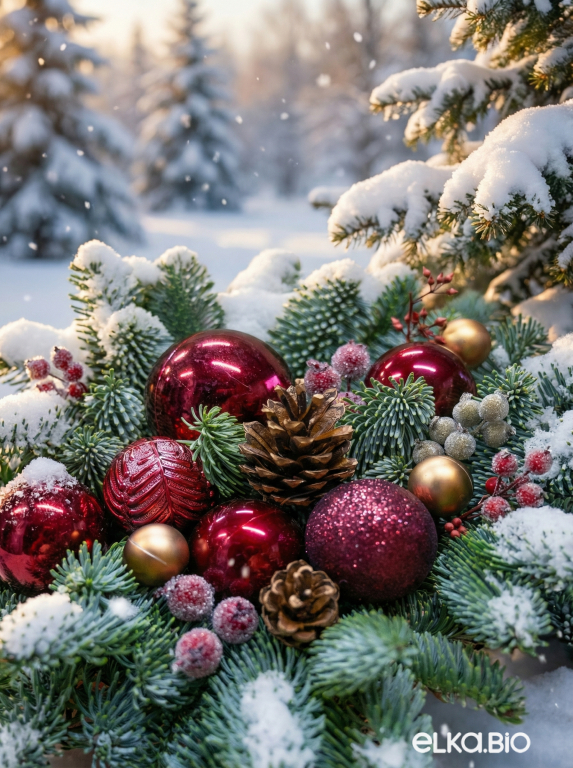 Композиция из пихты Нобилис Королева Виктория К15