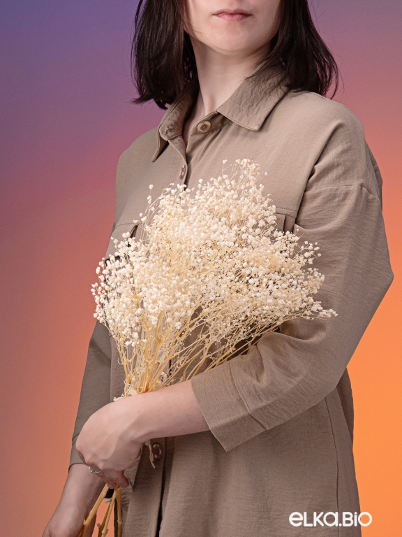 Гипсофила стабилизированная белоснежная 140 гр. высший сорт М157