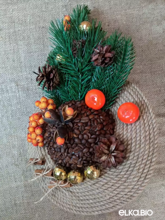 Настольная композиция с шляпой из канатов и бантов Модница П70-В52