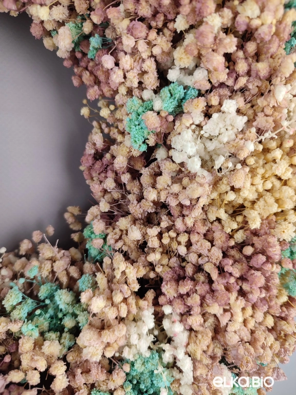 Венок из разноцветной гипсофилы А180-B110