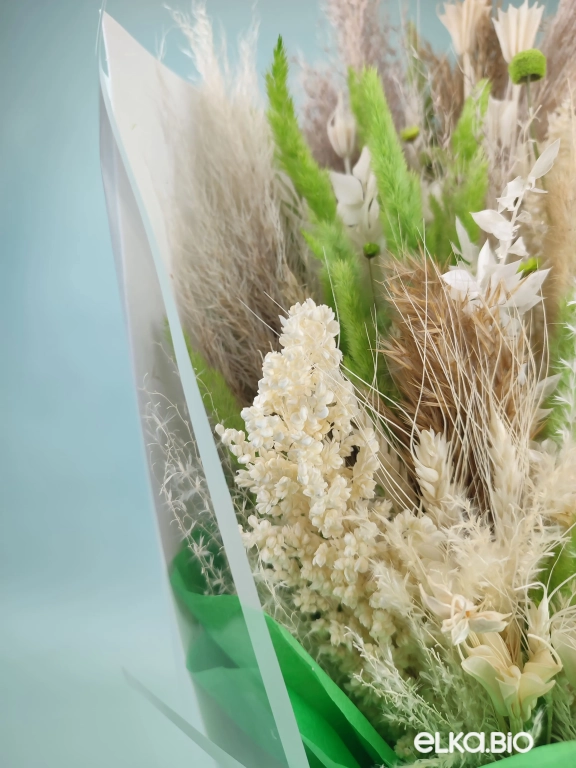 Полевой букет из сухоцветов с камышом Б136-B116