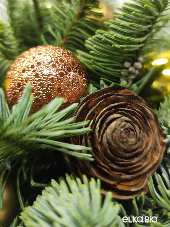 Новогодняя композиция из Нобилиса Шоколадная мечта мини Ю49-В713