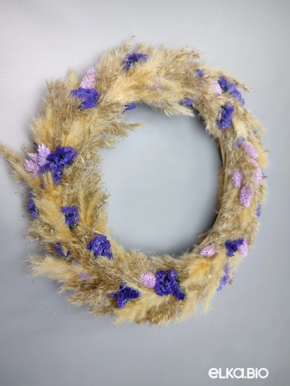 Венок из лозы, статицы и фаляриса Б59-B102