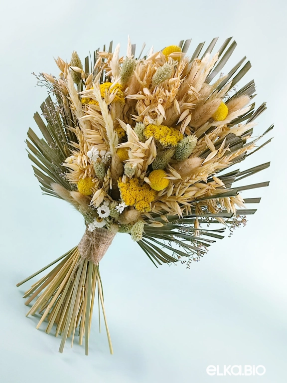 Букет из овса, тысячелистника и краспедии Т191-B109