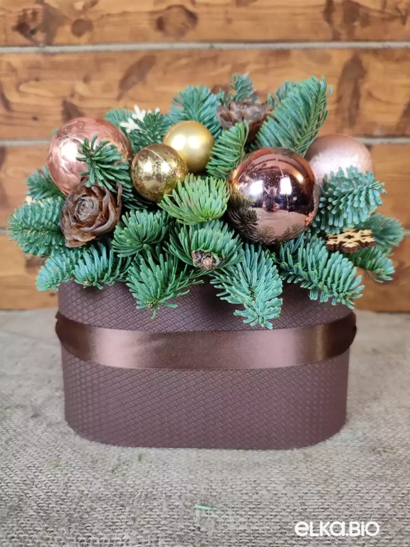 Новогодняя композиция из Нобилиса Шоколадная мечта Ю46-В709