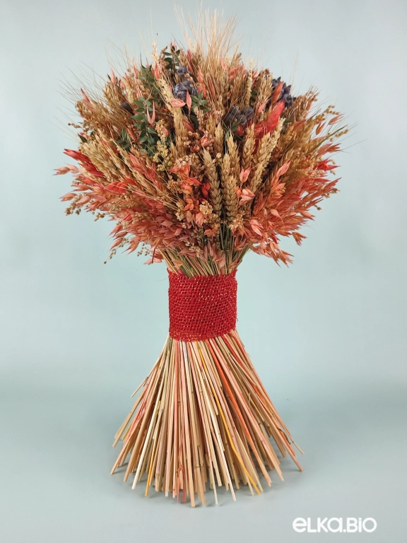 Большой букет из пшеницы, просо и рускуса Б69-B105