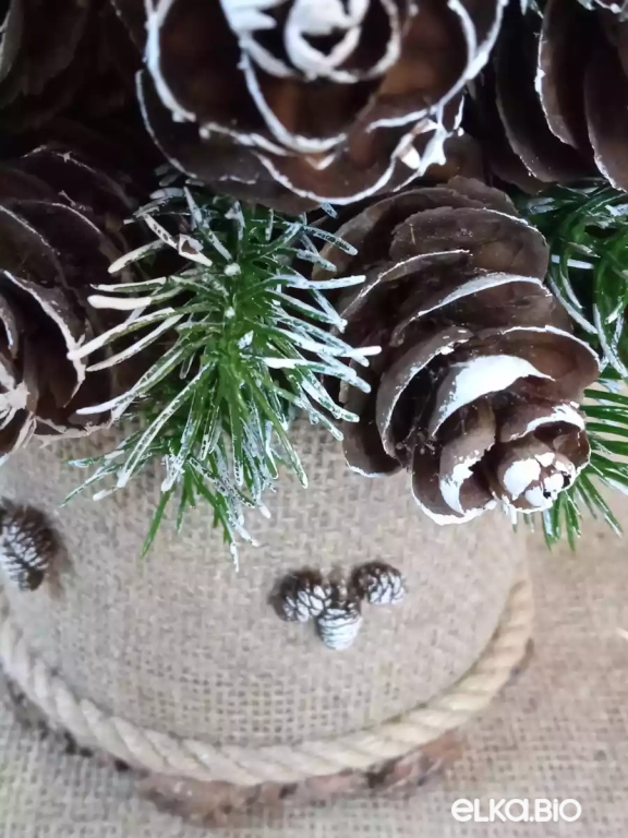 Декоративная композиция из шишек псевдотсуги Застольная Т58-В36