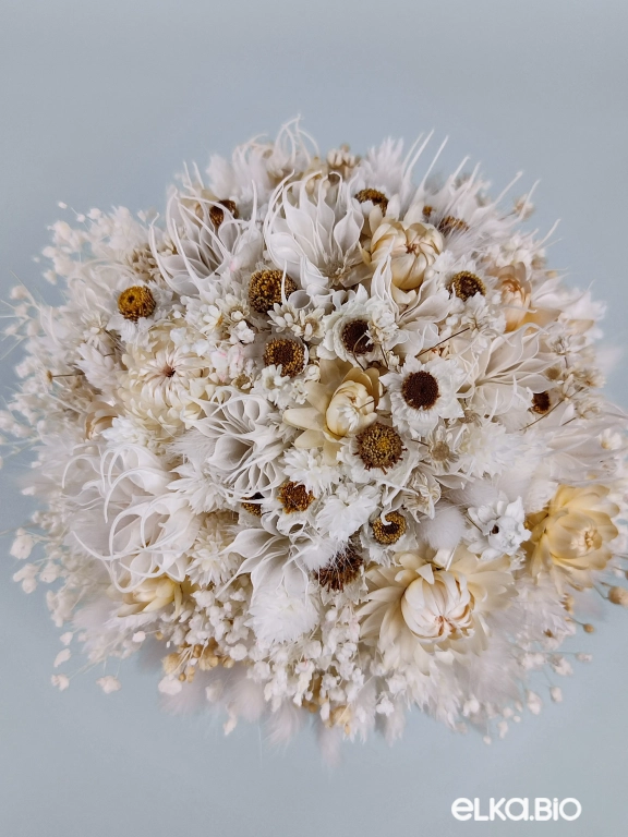 Букет из белых сухоцветов Т186-B106