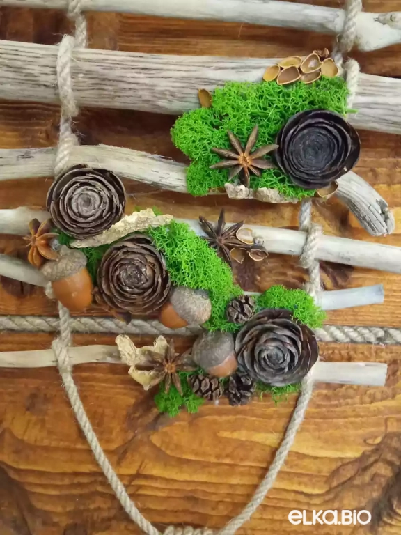 Настенное панно из палочек Утренний лес Ю14-В35